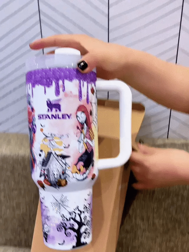 Sip Spooky, Stay Icy – Sally x Jack Tumbler