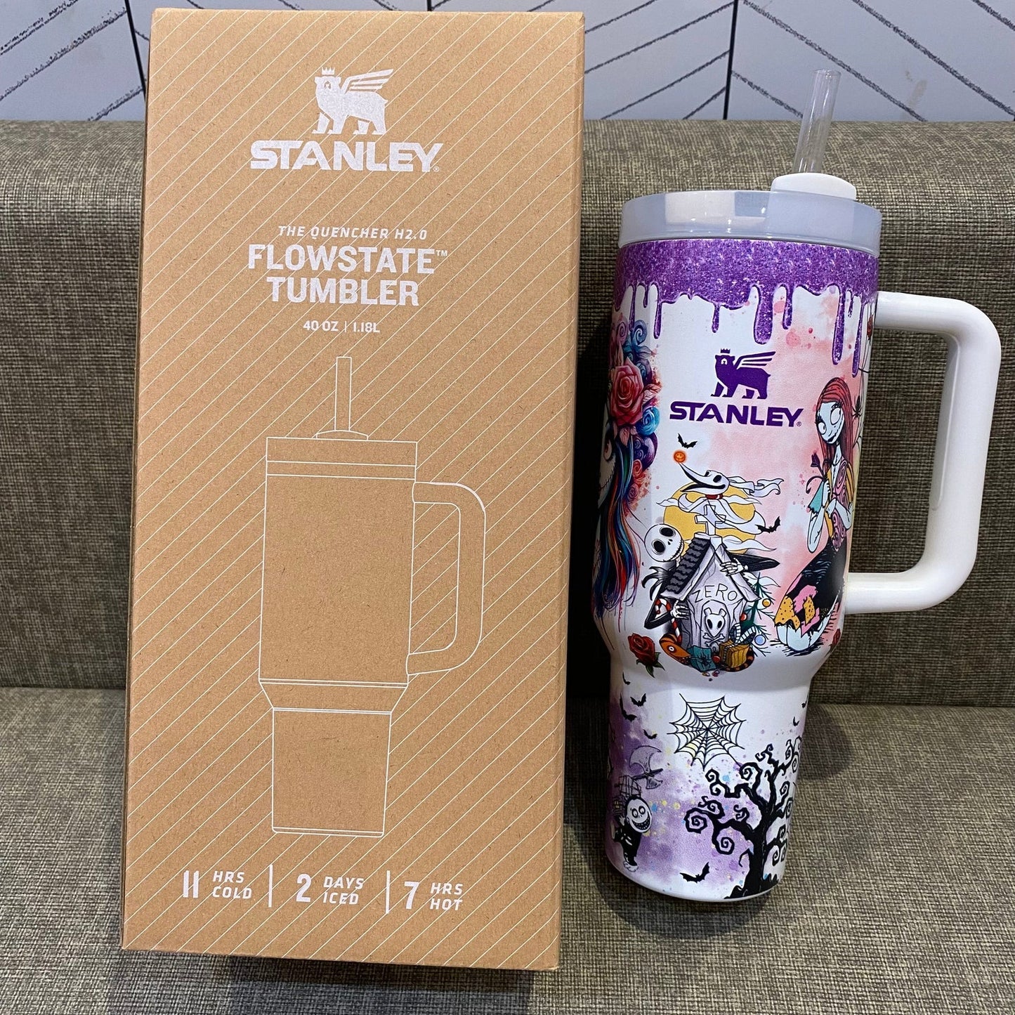 Sip Spooky, Stay Icy – Sally x Jack Tumbler