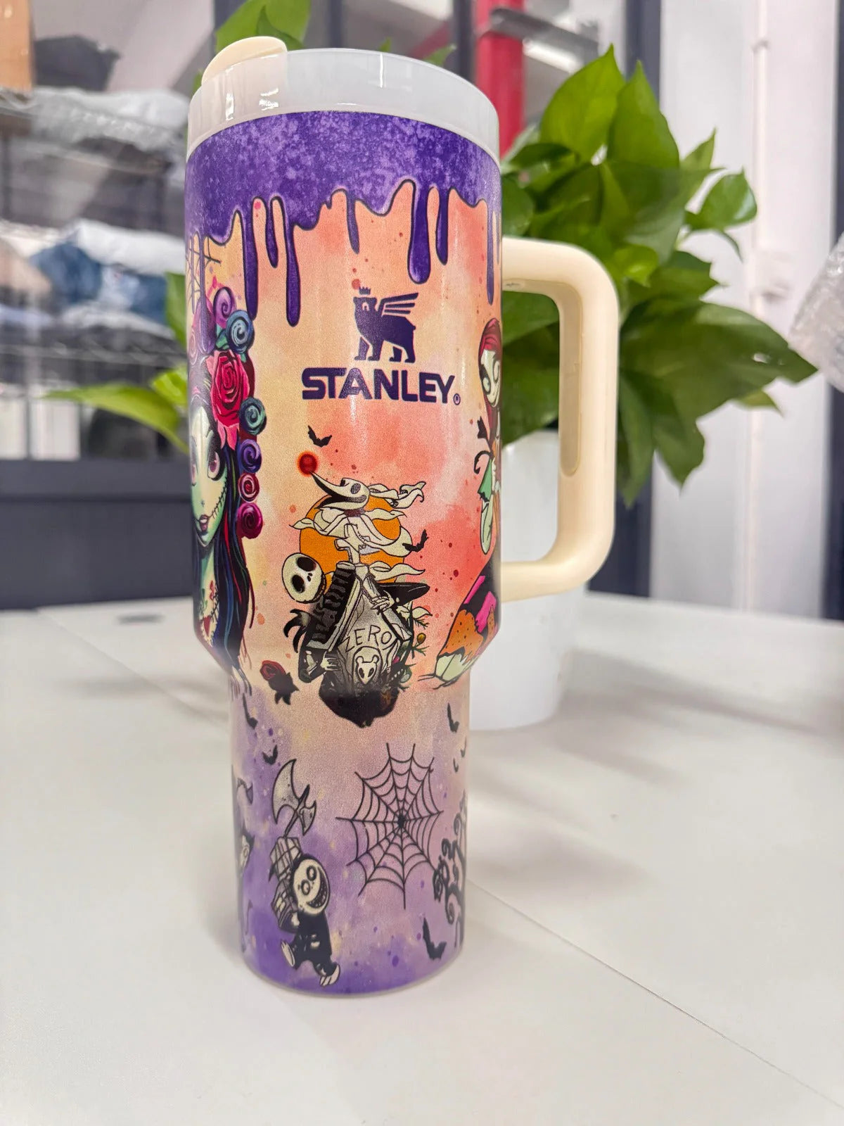 Sip Spooky, Stay Icy – Sally x Jack Tumbler